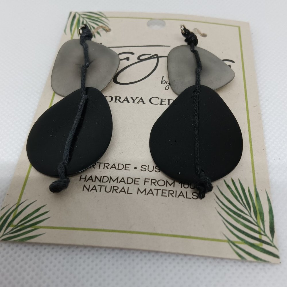 Tagua handmade earrings